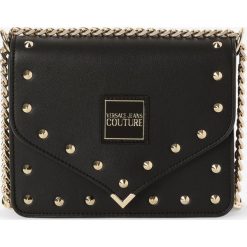 Versace Jeans - Damska torebka na ramię, czarny. Czarne torebki klasyczne damskie Versace Jeans, bez wzorów, z jeansu, na ramię, bez dodatków. Za 699,95 zł.