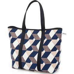 Torba plażowa ze wzorem - (S)52 x (W)35 cm. Szare torebki klasyczne damskie Pijama, z materiału. W wyprzedaży za 179,95 zł.