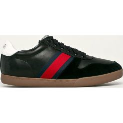 Polo Ralph Lauren - Buty. Czarne sneakersy męskie Polo Ralph Lauren, ze skóry, na sznurówki. W wyprzedaży za 299,90 zł.