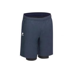 Spodenki Tenis Thermic Męskie. Niebieskie spodenki i szorty męskie marki ARTENGO, na zimę, xl, bez wzorów, z elastanu. Za 49,99 zł.