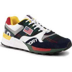 Sneakersy POLO RALPH LAUREN - Trackstr 809758713001 Navy/Rl 2000 Red/Yellow. Czerwone sneakersy męskie Polo Ralph Lauren, bez zapięcia. Za 619,00 zł.