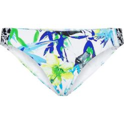 Figi bikini bonprix niebiesko-zielony z nadrukiem. Niebieskie stroje kąpielowe damskie bonprix, z nadrukiem. Za 44,99 zł.