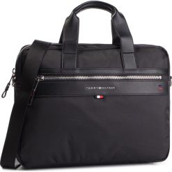 Torba na laptopa TOMMY HILFIGER - Elevated Computer Bag AM0AM02962 002. Czarne torby męskie skórzane marki TOMMY HILFIGER, bez wzorów, ze skóry ekologicznej. Za 649,00 zł.