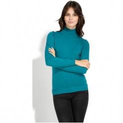 William De Faye Sweter Damski Xl Turkusowy. Niebieskie golfy damskie marki William de Faye, xl, z kaszmiru. Za 189,00 zł.