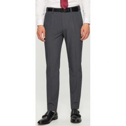 Spodnie męskie: Spodnie garniturowe slim fit – Szary