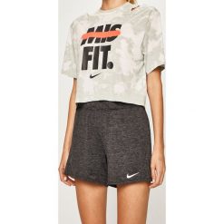 Nike - Szorty. Czarne spodenki sportowe damskie Nike, s, bez wzorów, z poliesteru, sportowe, dri-fit (nike). W wyprzedaży za 79,90 zł.