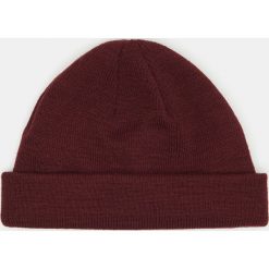 Gładka czapka - Bordowy. Czerwone czapki męskie Sinsay, bez wzorów. Za 12,99 zł.