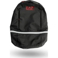 PLECAK EA7 Emporio Armani. Czarne plecaki męskie EA7 Emporio Armani, z nadrukiem, z materiału. Za 689,00 zł.