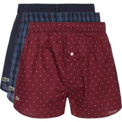 Lacoste Bokserki 3szt Niebieski Czerwony. Czerwone bokserki męskie Lacoste, bez wzorów, z bawełny. Za 223,95 zł.