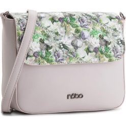 Torebka NOBO - NBAG-E2140-C014 Jasnofioletowy Z Kwiatowym Nadrukiem. Szare listonoszki damskie marki Nobo, z nadrukiem, ze skóry ekologicznej, z nadrukiem. W wyprzedaży za 119,00 zł.