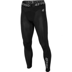 Bielizna baselayer 4FPro SPMF403 - głęboka czerń allover. Czarna spodnie męskie marki 4f, m, bez wzorów, z satyny. W wyprzedaży za 69,99 zł.