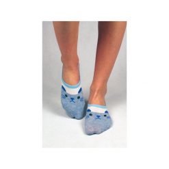 Skarpetki stopki z kotkiem. Niebieskie skarpetki damskie marki Candysox.pl. Za 30,00 zł.
