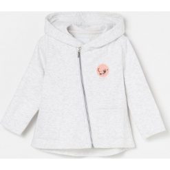 Bluza z asymetrycznym zapięciem - Jasny szary. Szare bluzy damskie Reserved, bez wzorów, bez rękawów, bez kaptura. W wyprzedaży za 39,99 zł.
