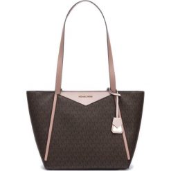 Michael Kors Whitney Small Torebka Brązowy. Pomarańczowe torebki klasyczne damskie Michael Kors, bez wzorów, z materiału, bez dodatków. Za 986,95 zł.