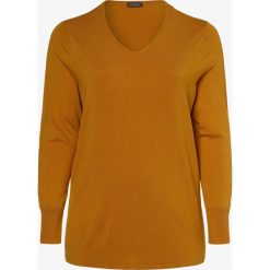 Samoon - Sweter damski, żółty. Żółte swetry damskie SAMOON, m, bez wzorów, z wiskozy, eleganckie, bez rękawów, bez kaptura. Za 229,95 zł.