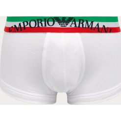 Emporio Armani - Bokserki. Czarne bokserki męskie Emporio Armani, xl, z nadrukiem, z elastanu. Za 159,90 zł.