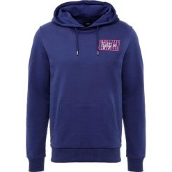 Bejsbolówki męskie: Burton Menswear London PRINT HOOD Bluza z kapturem navy