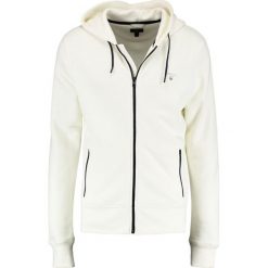 GANT CONTRAST SHIELD FULL ZIP Bluza rozpinana offwhite. Białe kardigany męskie GANT, s, z bawełny. Za 589,00 zł.