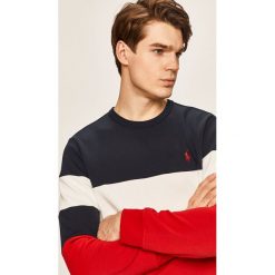 Polo Ralph Lauren - Bluza. Niebieskie bluzy męskie Polo Ralph Lauren, s, bez wzorów, z bawełny, z okrągłym kołnierzem, bez rękawów, bez kaptura. Za 639,90 zł.