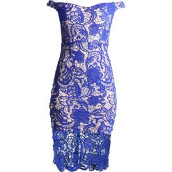 Sukienki hiszpanki: Missguided BLUE BARDOT DRESS Sukienka koktajlowa blue