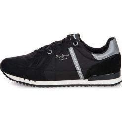 Pepe Jeans tenisówki męskie TINKER ZERO 19 PMS30579 46 czarne. Czarne trampki męskie Pepe Jeans, bez wzorów, z jeansu, bez zapięcia. Za 369,00 zł.