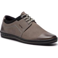 Półbuty LASOCKI FOR MEN MI08-C485-323-05. Szare półbuty męskie Lasocki For Men, bez wzorów, ze skóry, bez zapięcia. Za 189,99 zł.