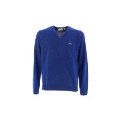 Swetry Lacoste AH3003. Niebieskie swetry męskie Lacoste, s, bez wzorów, bez kołnierzyka, bez kaptura. Za 596,37 zł.