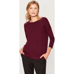 Sweter z dekoltem na plecach - Bordowy. Czerwone swetry klasyczne damskie Mohito, l, z dekoltem na plecach. Za 89,99 zł.