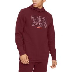 Under Armour Baseline Bluza Czerwony. Czerwone bluzy męskie Under Armour, xl, z nadrukiem, z bawełny, bez kołnierzyka, bez rękawów, bez kaptura. Za 274,95 zł.