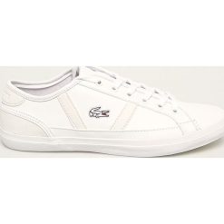 Lacoste - Buty Sideline 120. Białe sneakersy damskie Lacoste, z gumy. Za 299,90 zł.