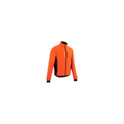 Bluza Na Rower 300 Męska Pomarańczowa B'twin. Czerwone bluzy męskie TRIBAN, s, bez wzorów, z elastanu, bez kaptura, rowerowe. Za 99,99 zł.