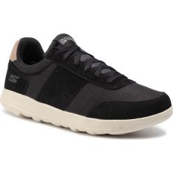 Sportowe SKECHERS 55418. Czarne buty sportowe męskie Skechers, ze skóry ekologicznej, bez zapięcia. W wyprzedaży za 199,99 zł.