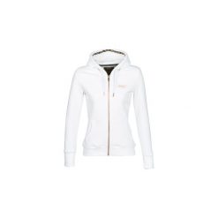 Bluzy Superdry ORANGE LABEL ELITE ZIPHOOD. Pomarańczowe bluzy damskie Superdry, bez wzorów, bez rękawów, bez kaptura. Za 279,20 zł.