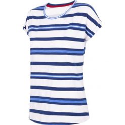 T-shirt damski Everhill TSD706 - niebieski allover - Outhorn. Niebieskie koszulki damskie EVERHILL, bez wzorów, bez kołnierzyka. W wyprzedaży za 24,99 zł.