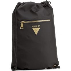 Plecak GUESS - Crown HM6123 NYL73 BLA. Czarne plecaki męskie marki Guess, z aplikacjami, sportowe. Za 289,00 zł.