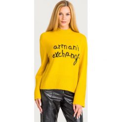 GOLF ARMANI EXCHANGE. Pomarańczowe swetry damskie Armani Exchange, s, z haftami, z dzianiny, bez rękawów, bez kaptura. Za 509,00 zł.