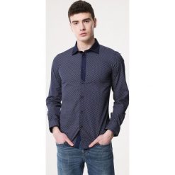 Granatowa Koszula Meter. Szare koszule męskie Born2be, xl, bez wzorów, klasyczne, z klasycznym kołnierzykiem, bez rękawów. Za 59,99 zł.