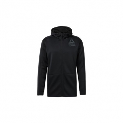 Bluzy Reebok Sport Bluza z kapturem Training Spacer Full-Zip. Czarne bluzy męskie z kapturem marki Reebok Sport, s. Za 279,00 zł.