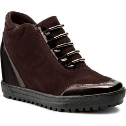 Sneakersy damskie: Sneakersy EKSBUT – 3880-I55/K71-1G Bordo