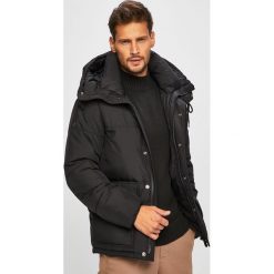 Trussardi Jeans - Kurtka. Czarne płaszcze męskie Trussardi Jeans, s, bez wzorów, z poliesteru, krótkie, z kapturem. Za 1199,00 zł.