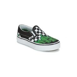 Tenisówki Dziecko Vans CLASSIC SLIP-ON MARVEL. Czarne trampki dziewczęce marki Vans, z motywem z bajki, bez zapięcia. Za 175,20 zł.