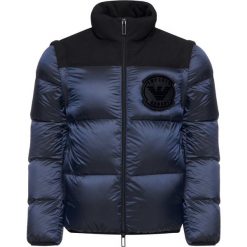 Kurtka puchowa Emporio Armani 6G1BP8 1NINZ 0920. Niebieskie kurtki męskie Emporio Armani, m, bez wzorów, z poliesteru, bez kaptura. W wyprzedaży za 1089,00 zł.