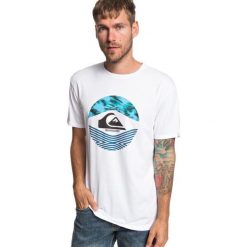 Quiksilver Koszulka Męska Stompedonss M Tees wbb0 White L. Białe koszulki męskie Quiksilver, m, z nadrukiem, bez kołnierzyka, z krótkim rękawem, krótkie. W wyprzedaży za 86,00 zł.