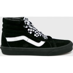 Vans - Trampki. Czarne trampki i tenisówki damskie Vans, bez wzorów, z gumy, na sznurówki. W wyprzedaży za 259,90 zł.