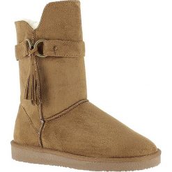 Buty zimowe damskie: Kozaki „Creede” w kolorze jasnobrązowym