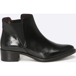 Marc O'Polo - Botki. Czarne botki damskie skórzane marki Marc O'Polo. W wyprzedaży za 359,90 zł.