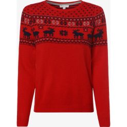 Marie Lund - Sweter damski z domieszką wełny merino, czerwony. Czerwone swetry damskie Marie Lund, xxl, bez wzorów, z wełny, bez rękawów, bez kaptura. Za 149,95 zł.