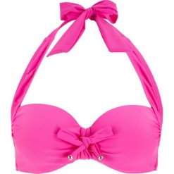 Biustonosz bikini na fiszbinach bonprix fuksja. Różowe stroje kąpielowe damskie bonprix, bez wzorów. Za 64,99 zł.