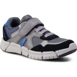 Sneakersy GEOX - J Flexyper B. C J049BC 0BCCL C0069 S Grey/Royal. Szare trampki chłopięce Geox, bez wzorów, ze skóry, na rzepy. Za 309,00 zł.