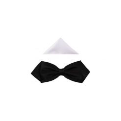 Czarna mucha męska - diament D1. Czarne muszki męskie Modini Moda Męska, na co dzień, bez wzorów, z tkaniny, eleganckie. Za 49,50 zł.